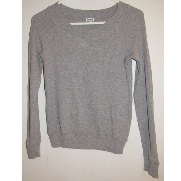 🆕️ Splendid Thermal Waffle Knit Tee Shirt Top - Picture 4 of 6